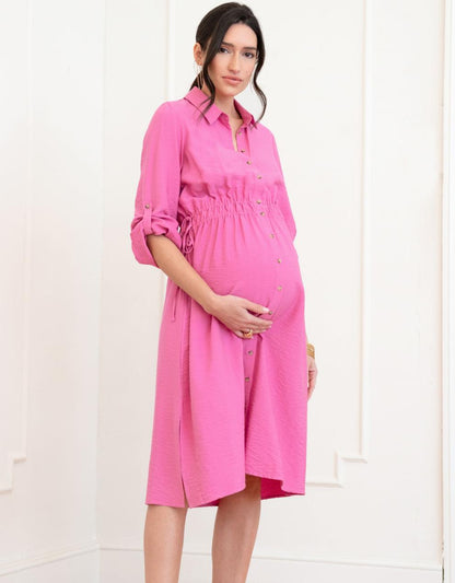 Women Seraphine Formal Dresses Maternity Shirt Dress