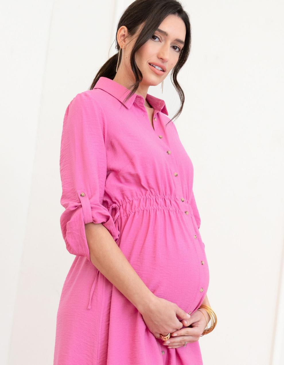 Women Seraphine Formal Dresses Maternity Shirt Dress