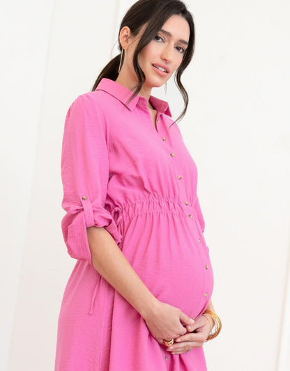 Women Seraphine Formal Dresses Maternity Shirt Dress