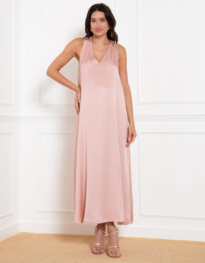 Women Seraphine Formal Dresses Reversible Halter Neck A-Line Maternity Dress
