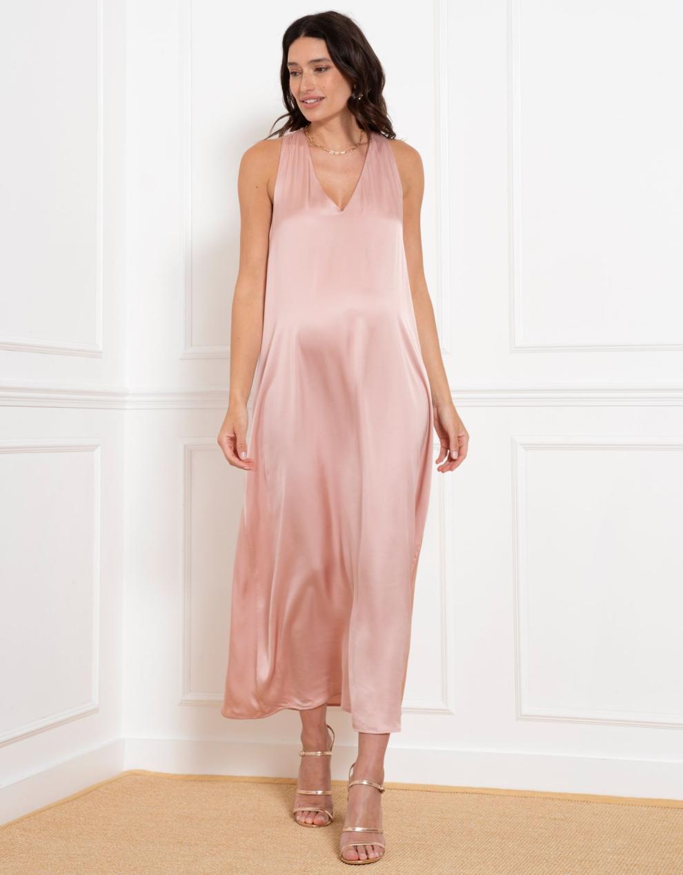 Women Seraphine Formal Dresses Reversible Halter Neck A-Line Maternity Dress