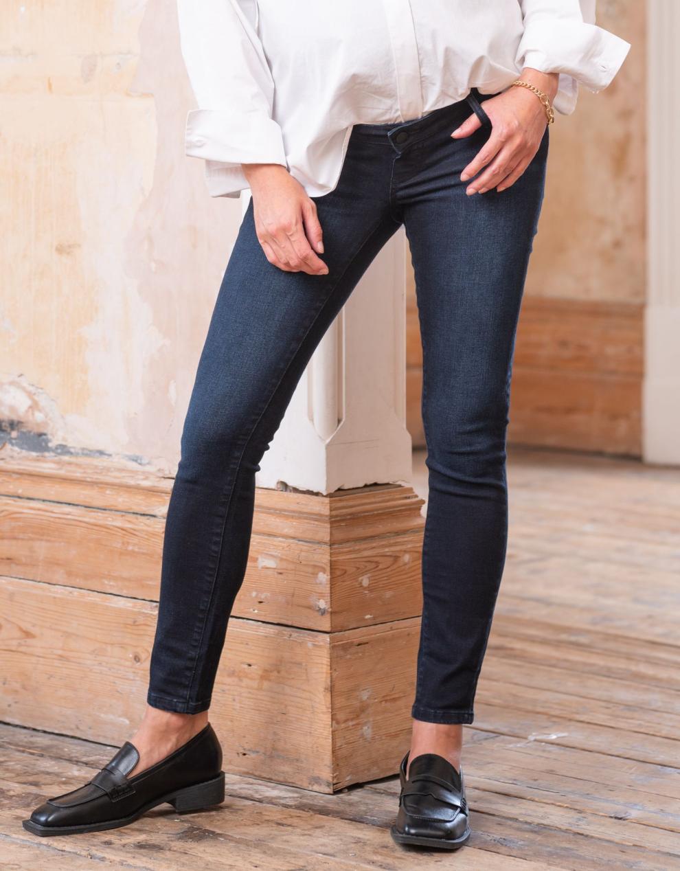 Women Seraphine Jeans Indigo Over Bump Skinny Maternity Jeans
