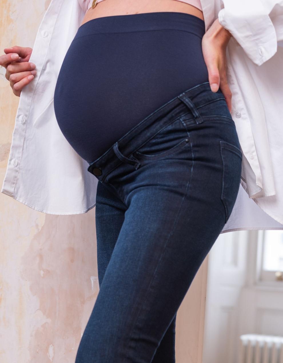 Women Seraphine Jeans Indigo Over Bump Skinny Maternity Jeans