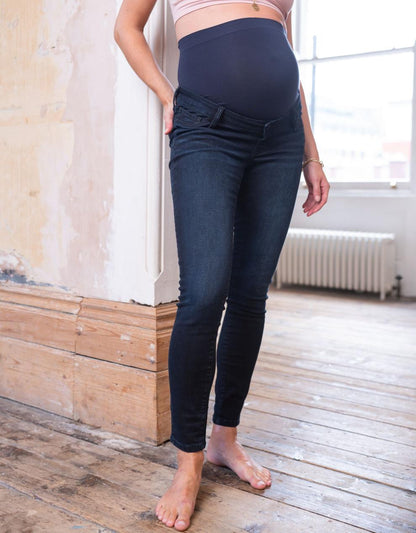 Women Seraphine Jeans Indigo Over Bump Skinny Maternity Jeans