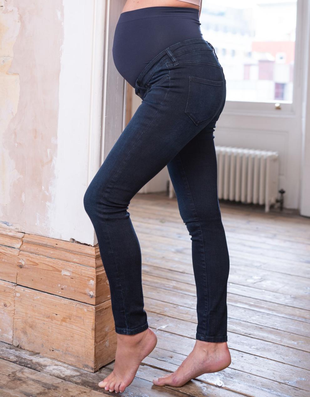 Women Seraphine Jeans Indigo Over Bump Skinny Maternity Jeans