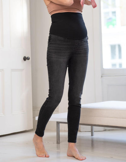 Women Seraphine Jeans Organic Black Post Maternity Shaping Jeans