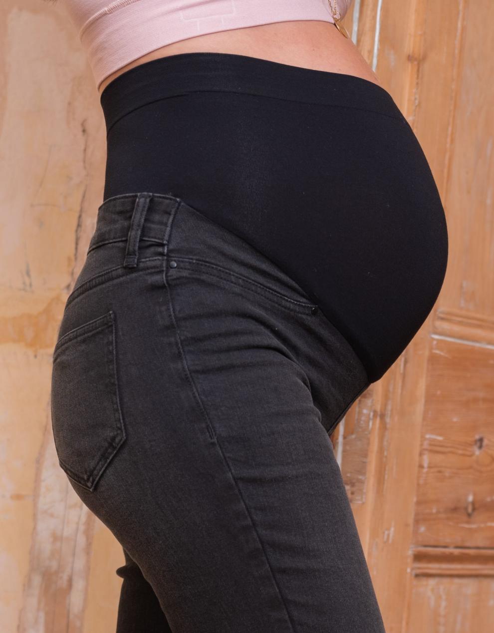 Women Seraphine Jeans Organic Cotton Black Skinny Maternity Jeans