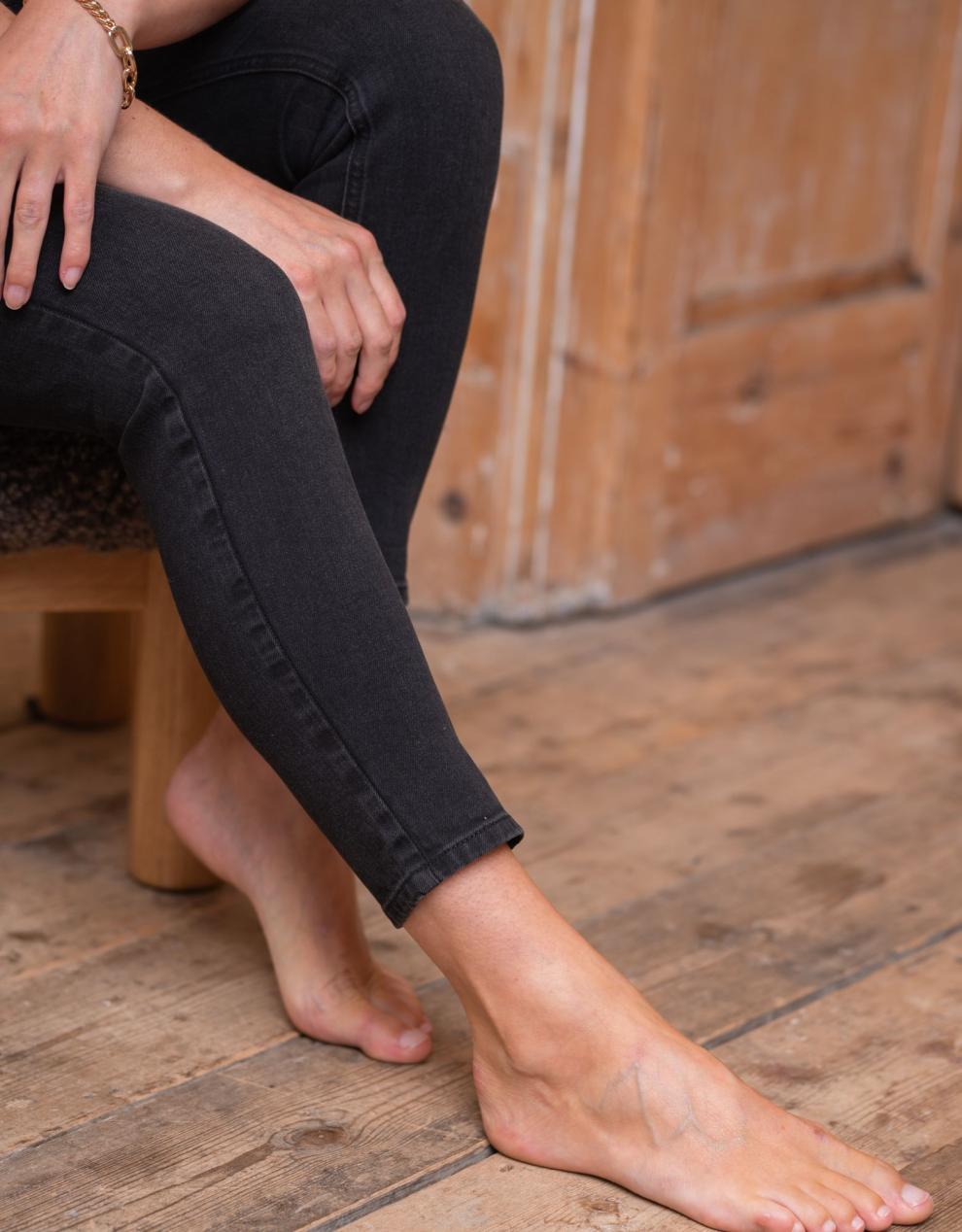 Women Seraphine Jeans Organic Cotton Black Skinny Maternity Jeans