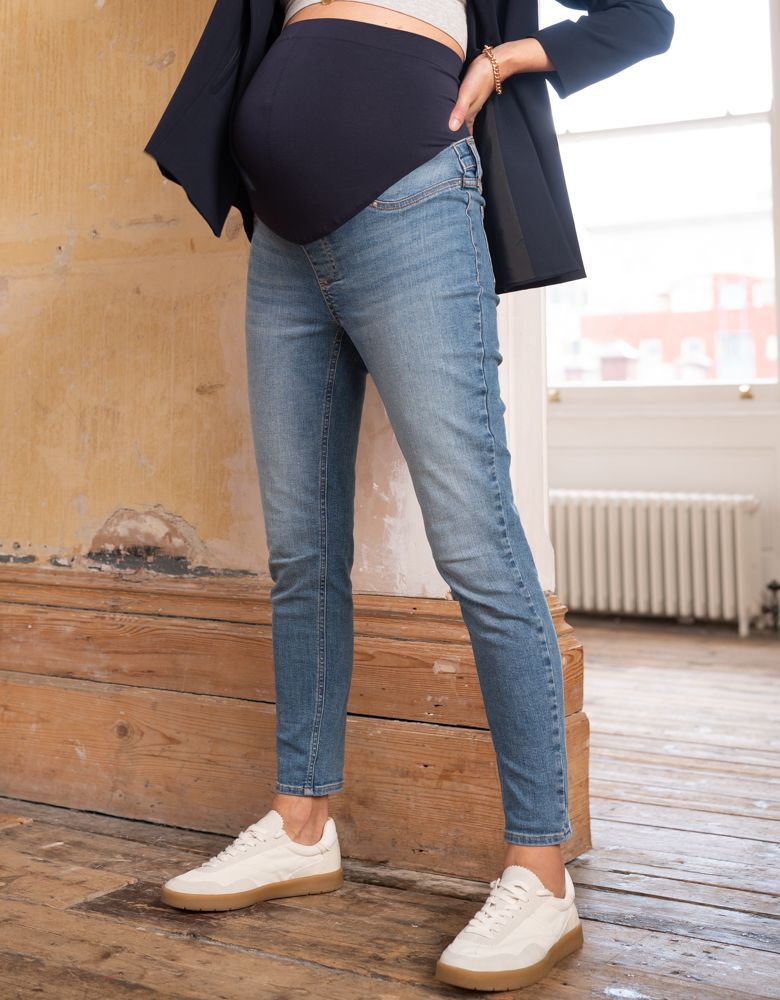 Women Seraphine Jeans Organic Cotton Light Skinny Maternity Jeans