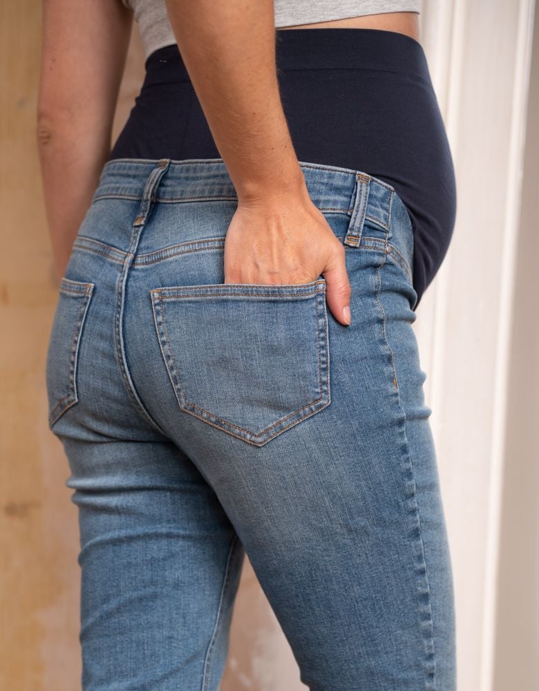 Women Seraphine Jeans Organic Cotton Light Skinny Maternity Jeans