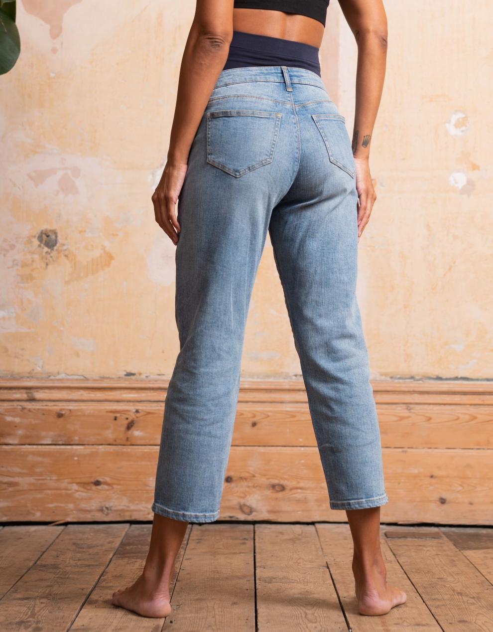 Women Seraphine Jeans Organic Cotton Tapered Maternity Jeans