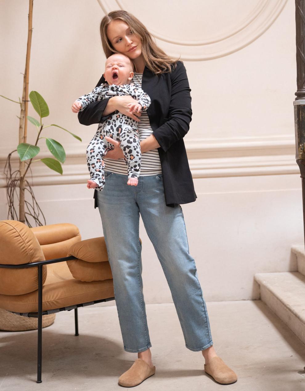 Women Seraphine Jeans Organic Cotton Tapered Post Maternity Jeans