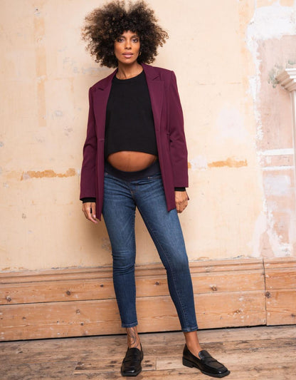 Women Seraphine Jeans Organic Indigo Under Bump Skinny Maternity Jeans