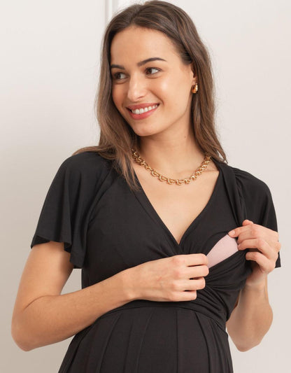Women Seraphine Jumpsuits Black Lenzing™ Ecovero™ Maternity & Nursing Jumpsuit