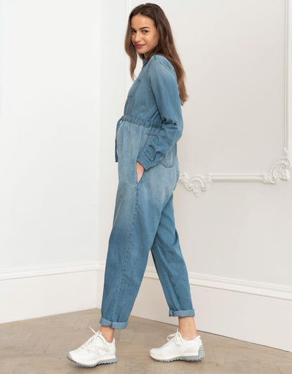 Women Seraphine Jumpsuits Tencel Denim Maternity Jumpsuit