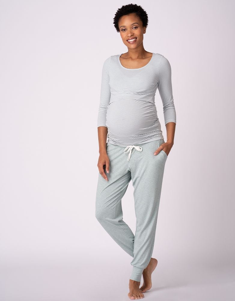 Women Seraphine Kits & Sets Maternity Lounge Pants – Navy & Sage Twin Pack