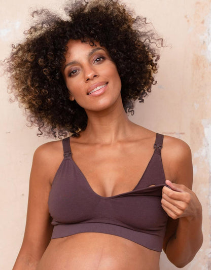 Women Seraphine Kits & Sets Twin Pack Bamboo Nursing Bras – Mocha & Mauve