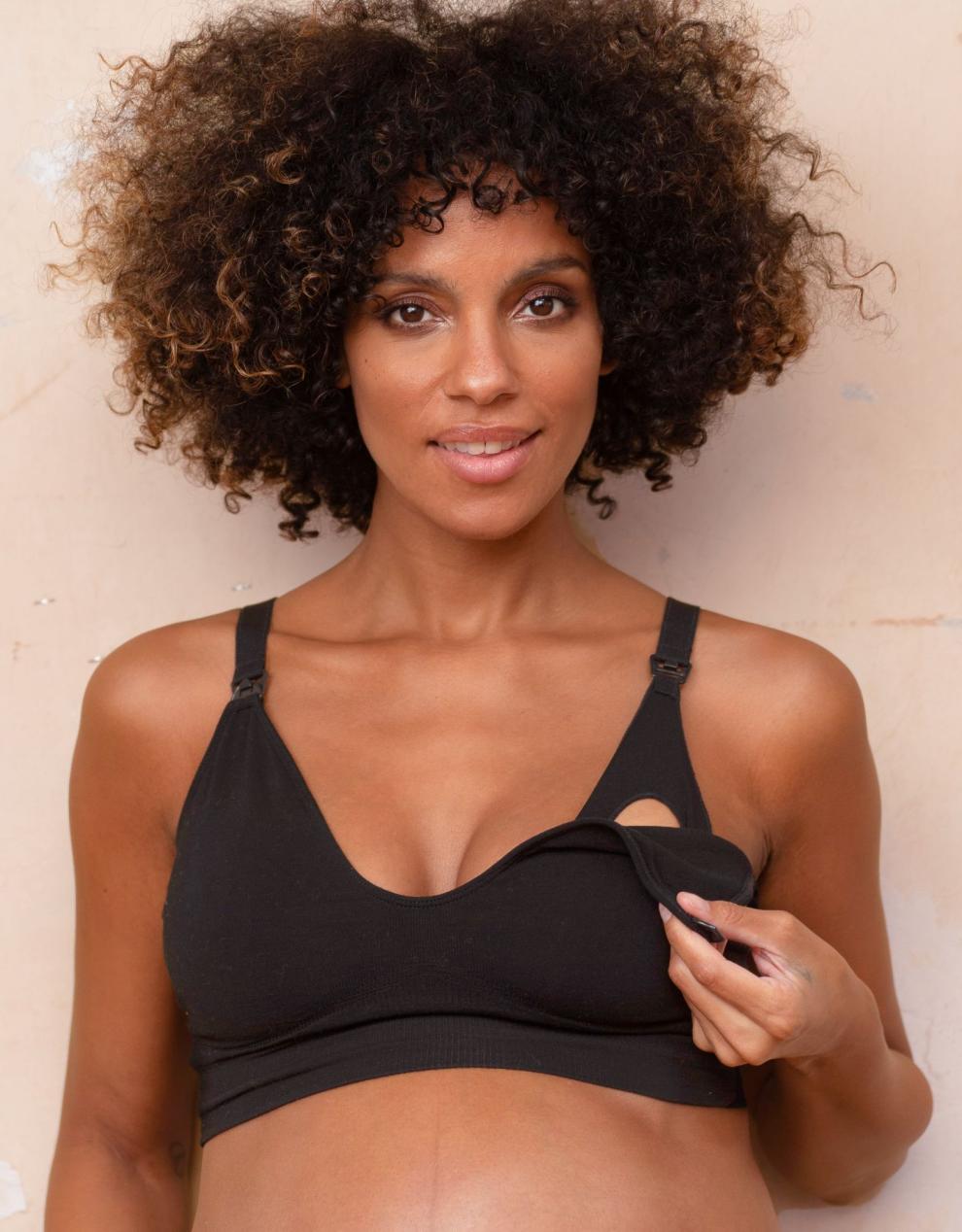 Women Seraphine Kits & Sets Twin Pack Bamboo Nursing Bras – Terracotta & Black