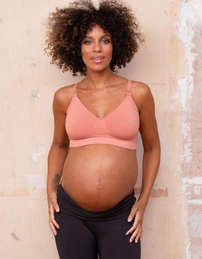 Women Seraphine Kits & Sets Twin Pack Bamboo Nursing Bras – Terracotta & Black