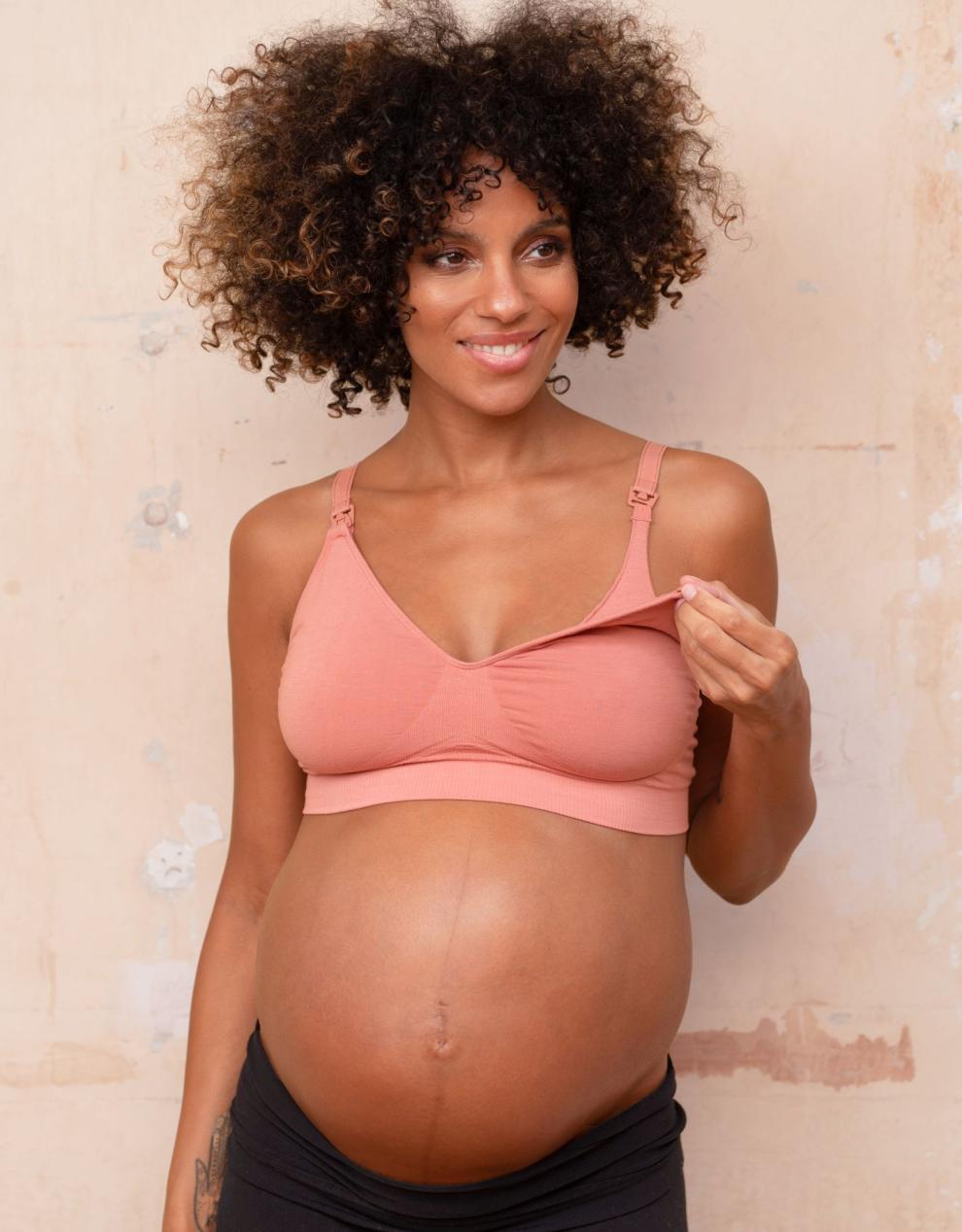 Women Seraphine Kits & Sets Twin Pack Bamboo Nursing Bras – Terracotta & Black