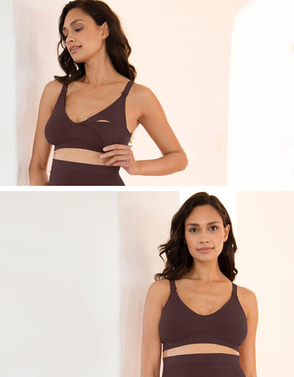 Women Seraphine Lingerie & Shapewear 2-Pack Seamless Bamboo Maternity-To-Nursing Bras