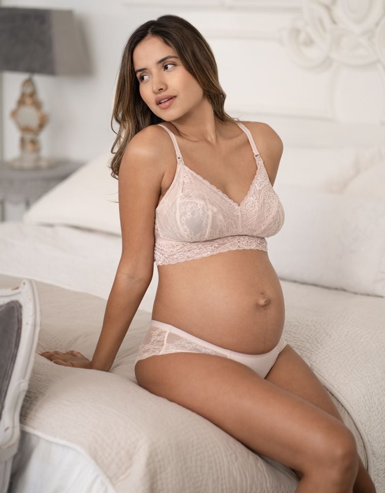 Women Seraphine Lingerie & Shapewear Blush Lace Maternity & Nursing Bralette