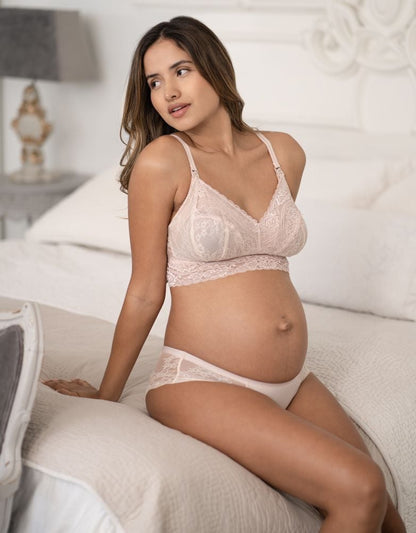Women Seraphine Lingerie & Shapewear Blush Lace Maternity & Nursing Bralette