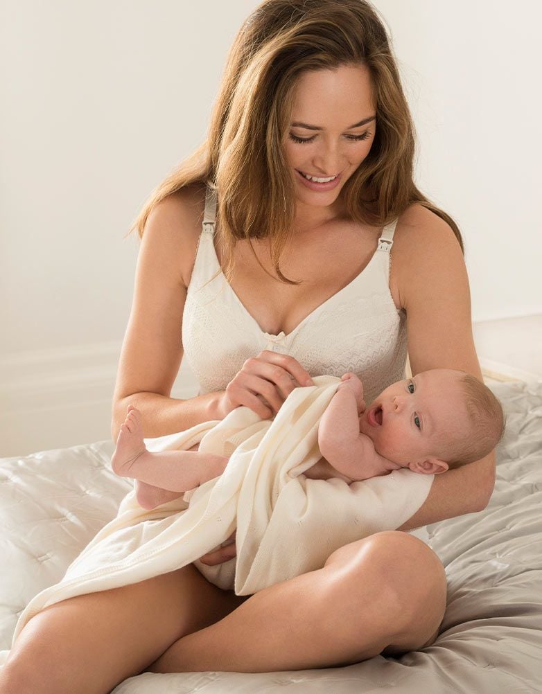 Women Seraphine Lingerie & Shapewear Seraphine Ivory Lace Maternity & Nursing Bra