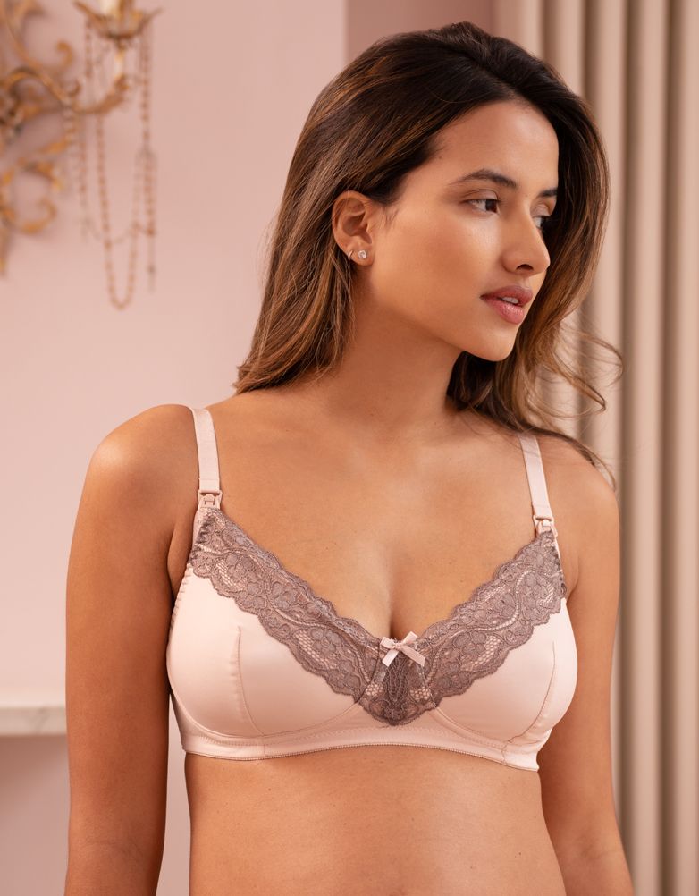 Women Seraphine Nursing Bras & Lingerie Pink & Mocha Seraphine Maternity & Nursing Bra