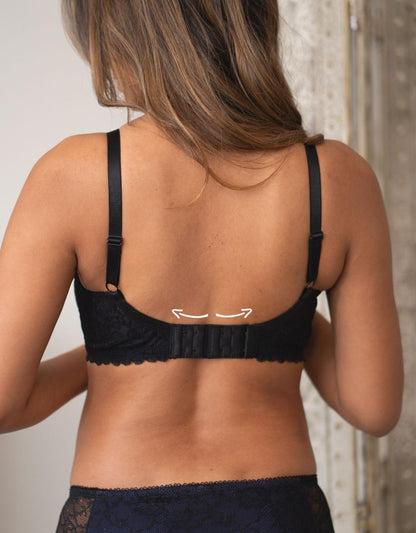 Women Seraphine Nursing Bras & Lingerie Seraphine Navy Blue Lace Maternity & Nursing Bra