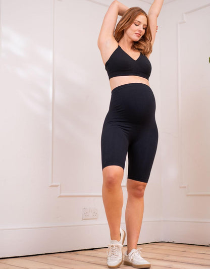 Women Seraphine Shorts Over Bump Cycling Short Maternity Leggings