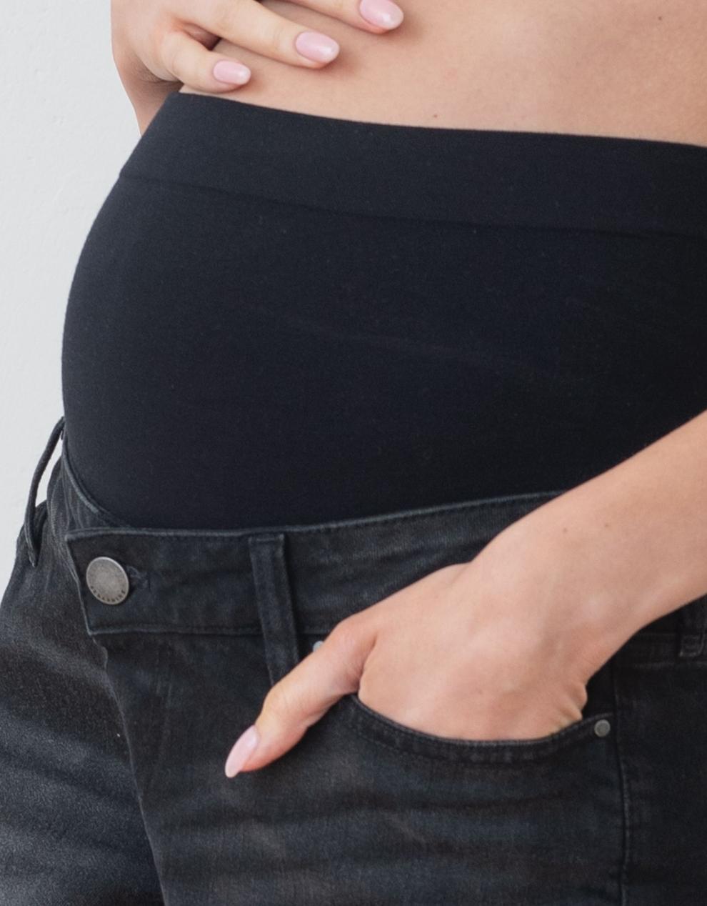 Women Seraphine Shorts Stretch Denim Over Bump Maternity Shorts