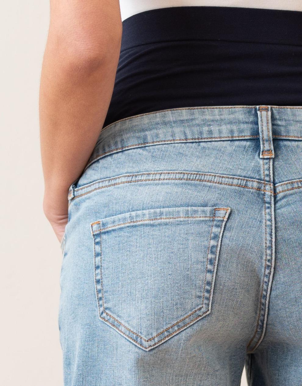 Women Seraphine Shorts Stretch Denim Over Bump Maternity Shorts