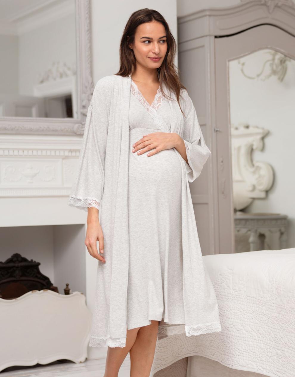 Women Seraphine Sleepwear Crossover Pregnancy And Maternity Nightie