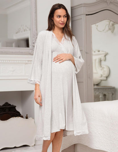 Women Seraphine Sleepwear Crossover Pregnancy And Maternity Nightie