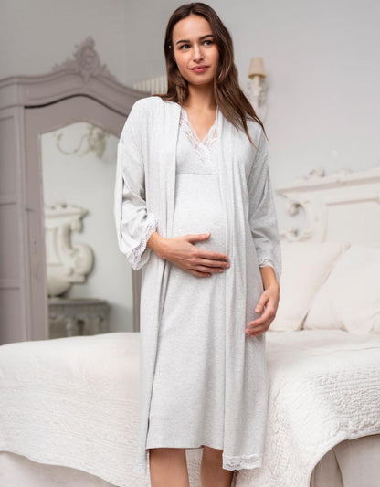 Women Seraphine Sleepwear Maternity & Nursing Robe