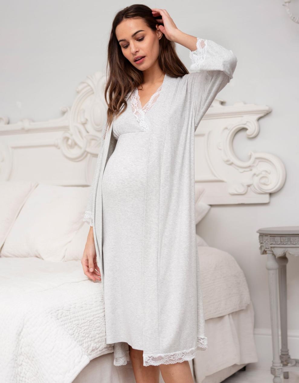 Women Seraphine Sleepwear Maternity & Nursing Robe