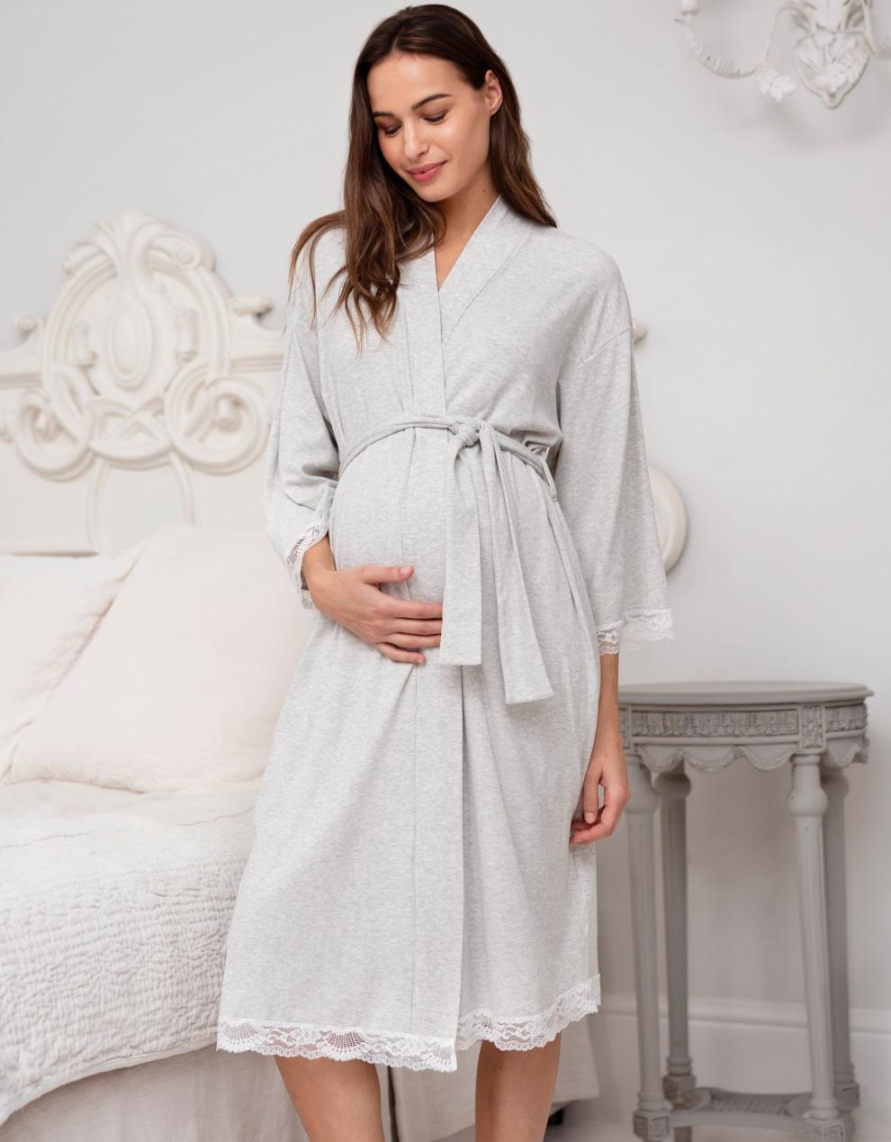 Women Seraphine Sleepwear Maternity & Nursing Robe