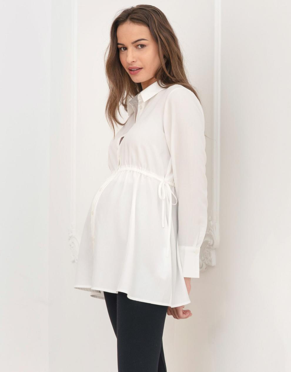 Women Seraphine Tops Tailored Maternity Shirt