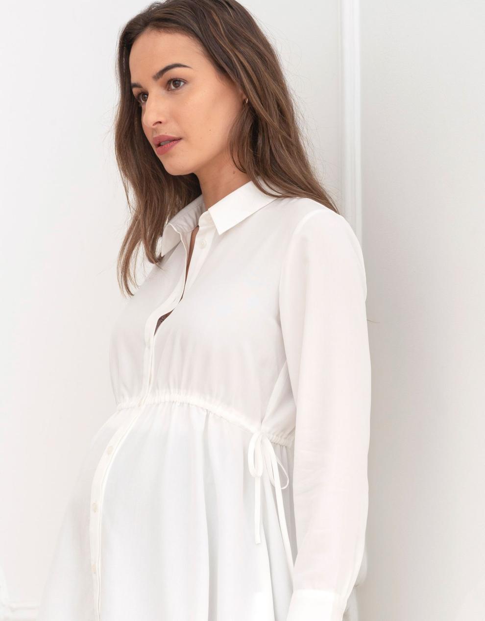 Women Seraphine Tops Tailored Maternity Shirt