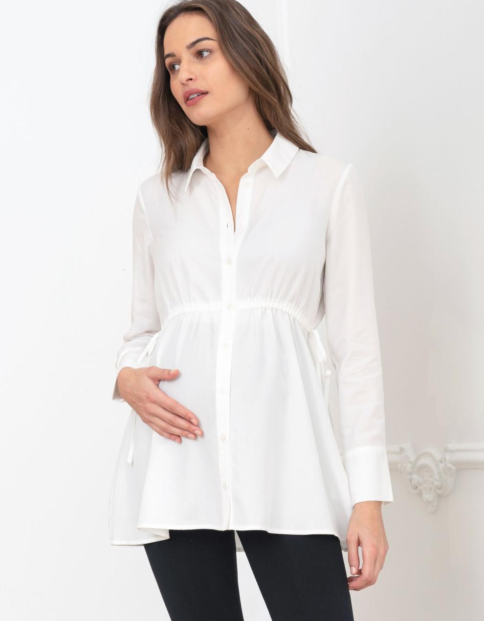 Women Seraphine Tops Tailored Maternity Shirt
