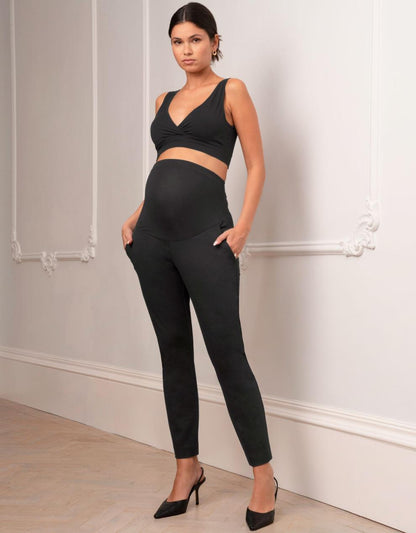 Women Seraphine Trousers & Skirts Slim Leg Black Maternity Pants