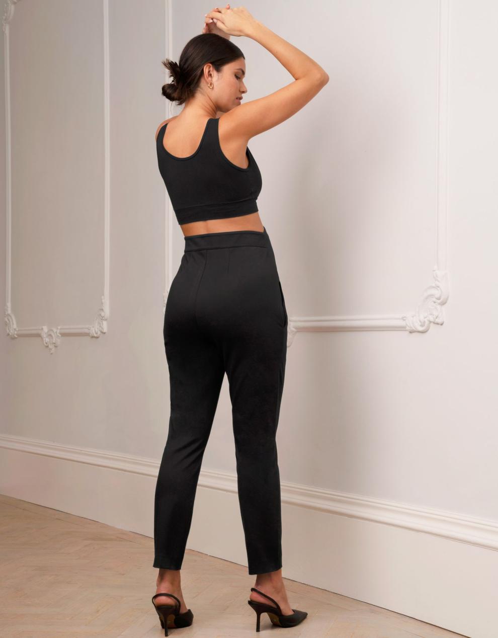 Women Seraphine Trousers & Skirts Slim Leg Black Maternity Pants